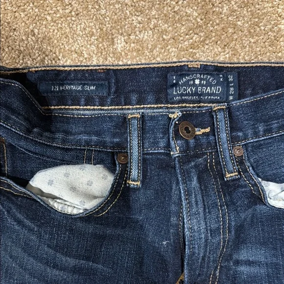 Lucky Brand Blue Slim Fit Jeans Timeless Design - Picture 2 of 2